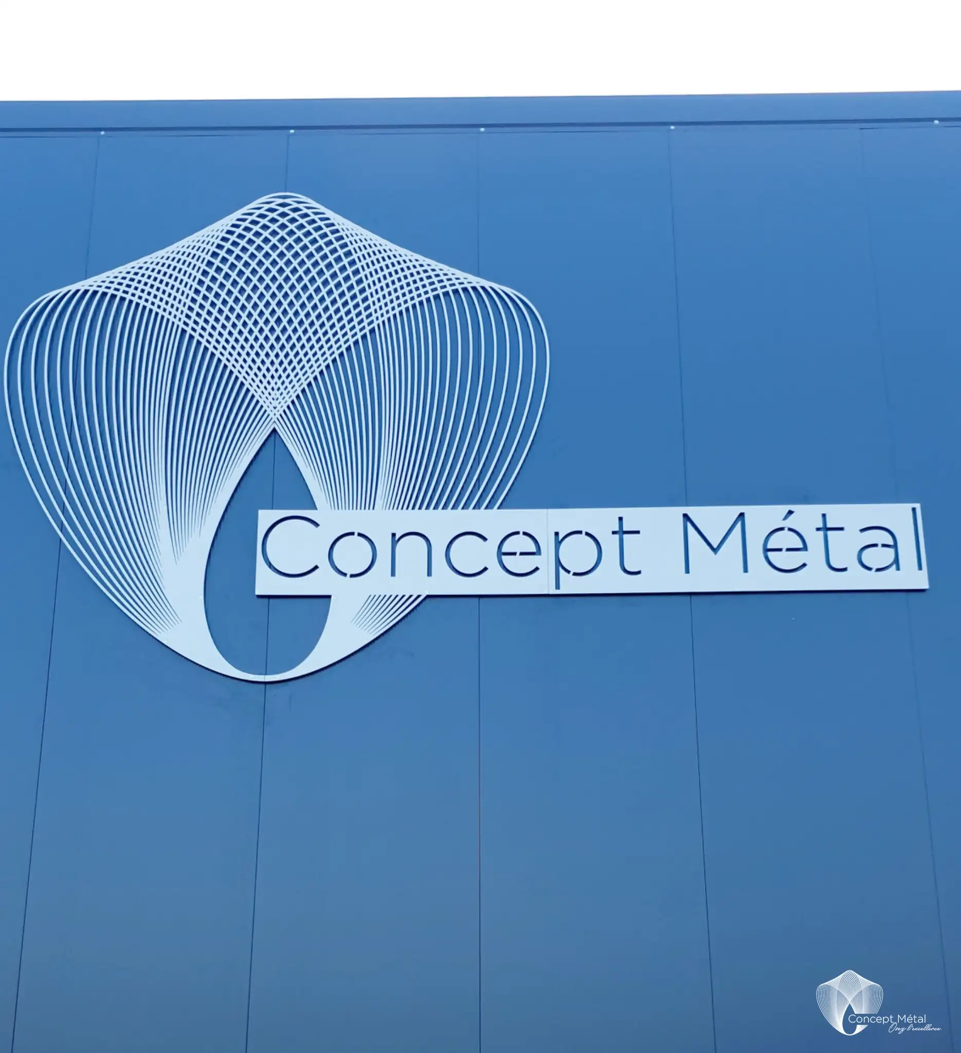 Logo en métal découpé Concept Métal
