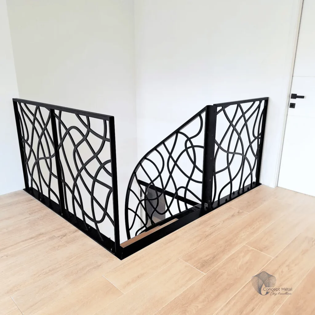 Garde-corps en métal sur mesure par Concept Métal
